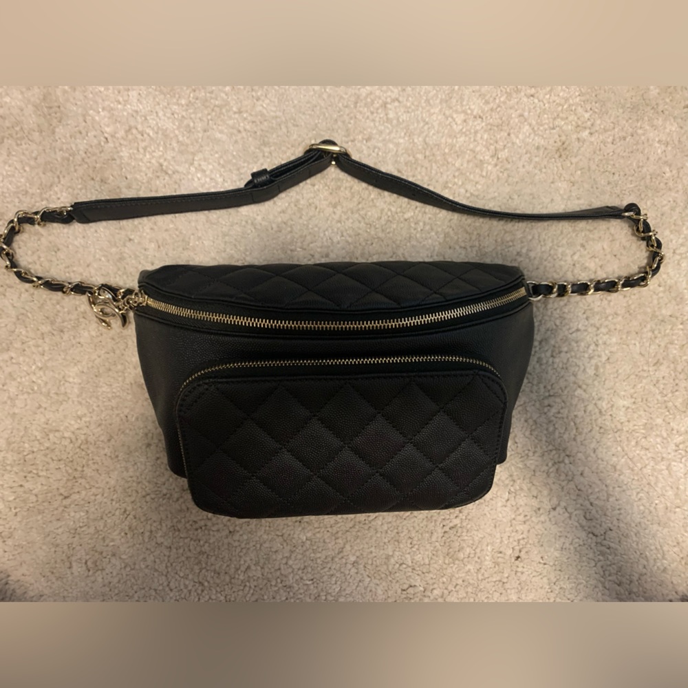 Chanel Caviar Quilted Business Affinity Waist Belt Bag